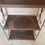 Thumbnail: Brown Metal Shelf with Wire Frame