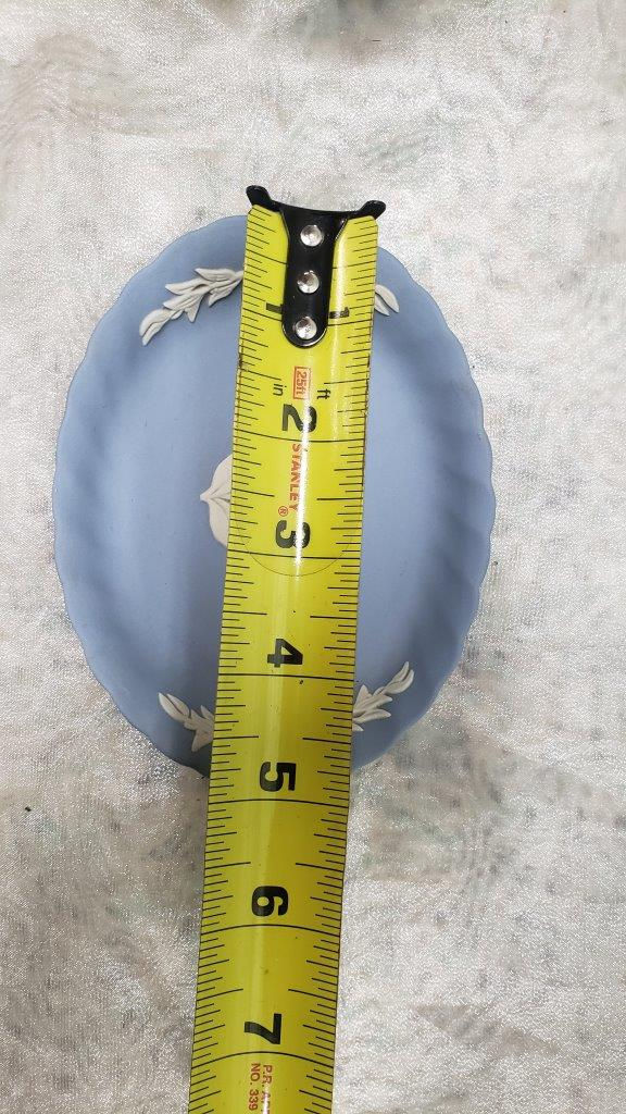 Thumbnail: Wedgewood Made in England Blue Collectible Heart and Oval Small Plates