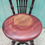 Thumbnail: Vintage Wooden Banister Back Rotating Dining Chair with Glass Ball and Claw Feet
