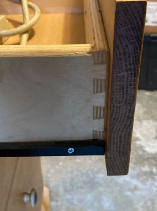 Thumbnail: SOLID OAK DESK WITH HUTCH