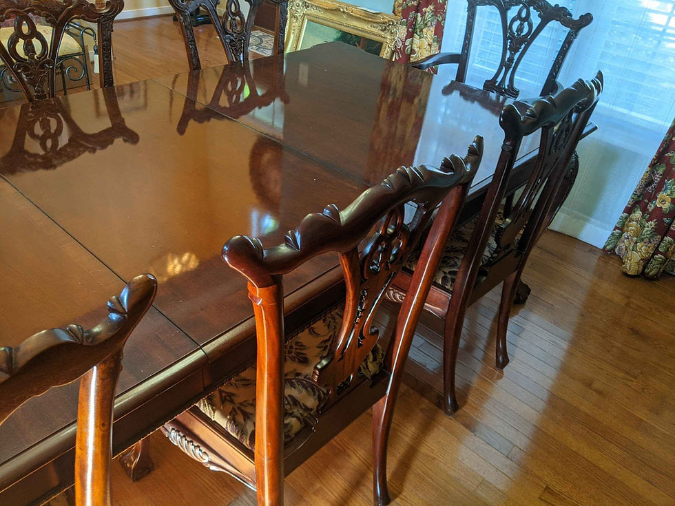 Thumbnail: Stoneleigh Mahogany Dining Table and Chairs