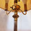 Thumbnail: Vintage Brass 4 Bulb Floor Lamp with Burnished Finish