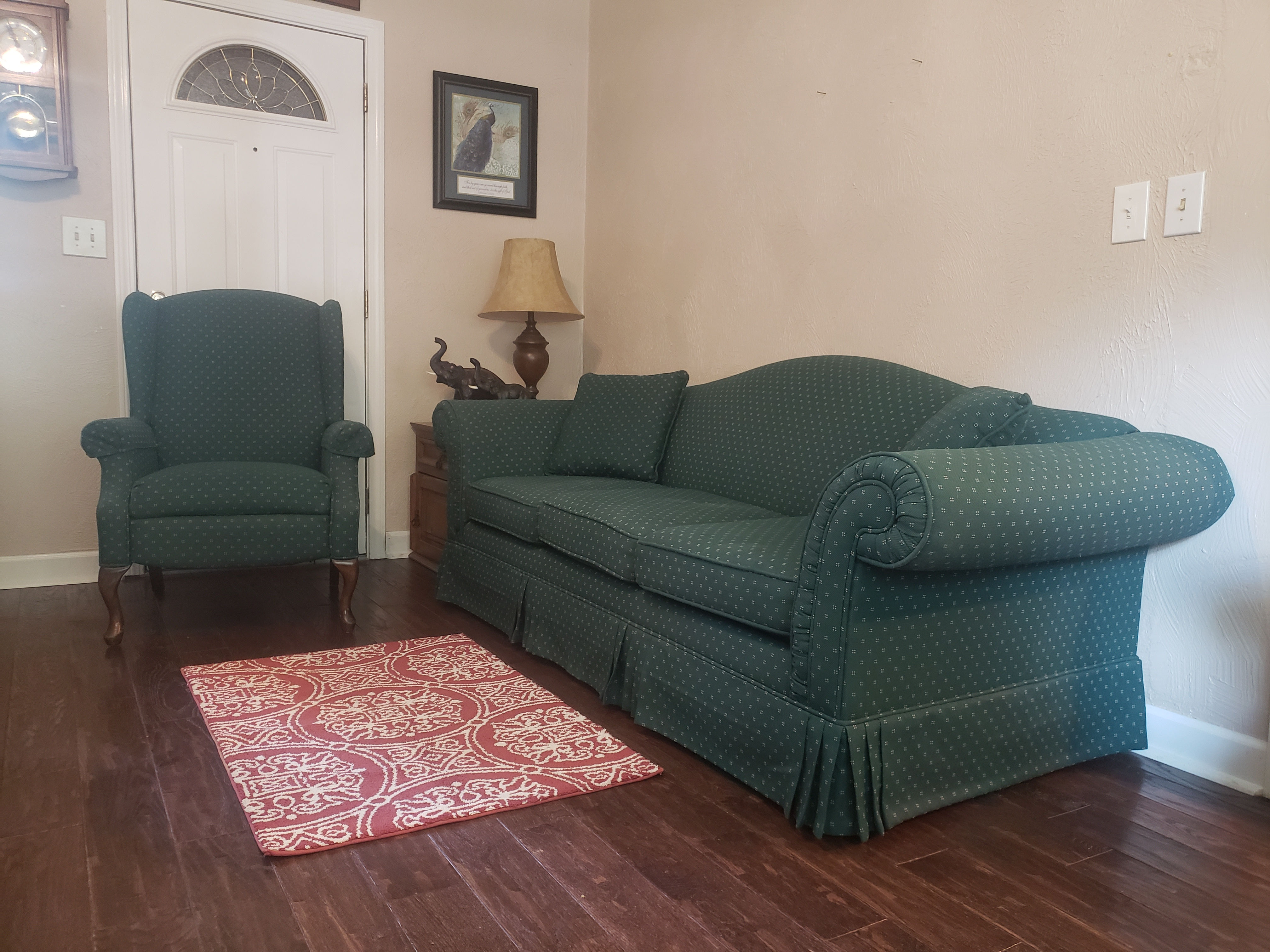 Basset Green Aqua Sofa and Recliners