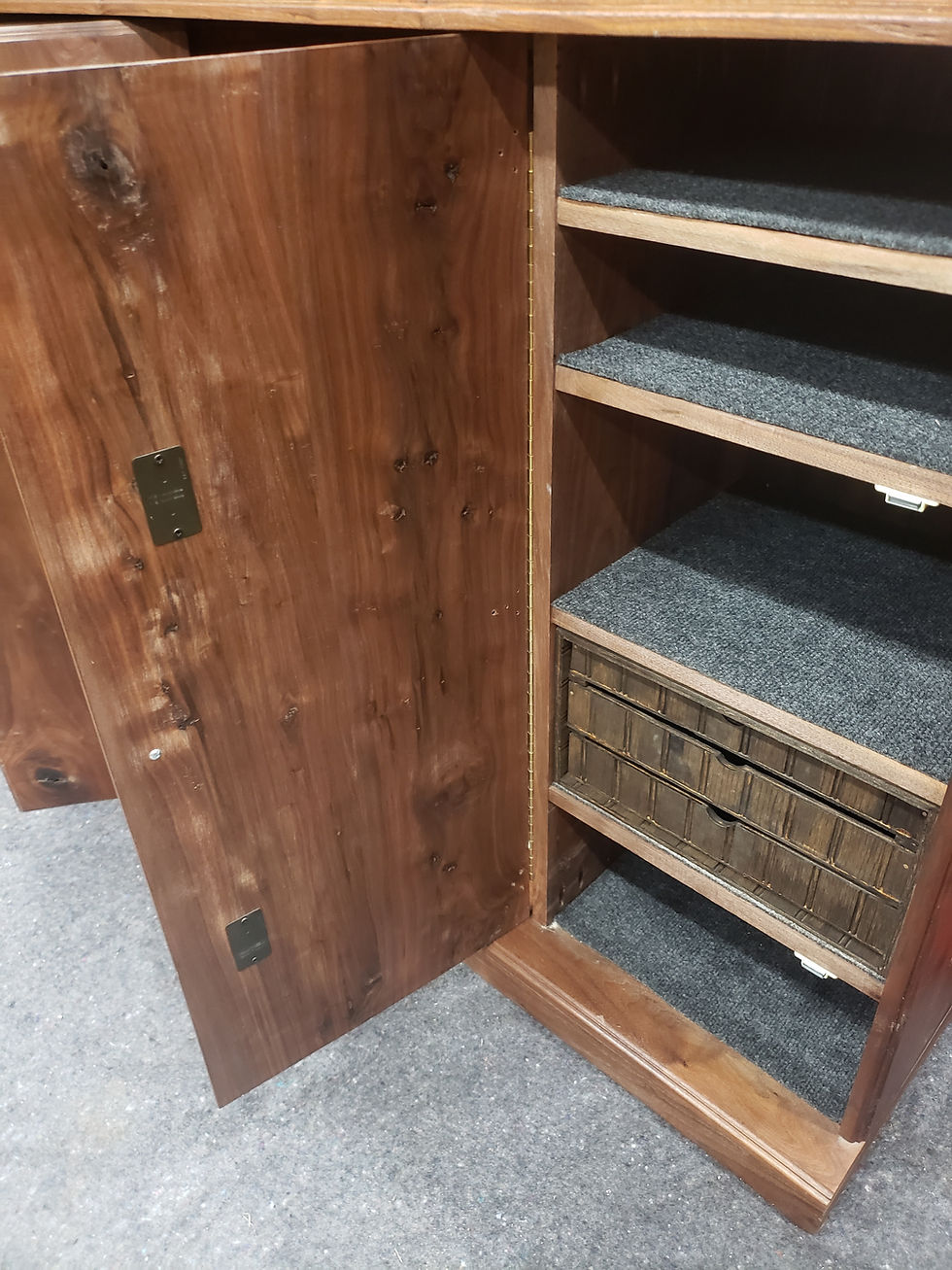 Thumbnail: Walnut Shelf Cabinet