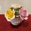 Thumbnail: Yellow and Pink Bone China Flower Accent