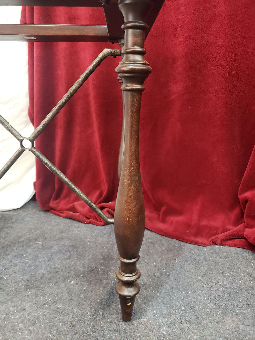 Thumbnail: Pipe Leg Glass Top End Table