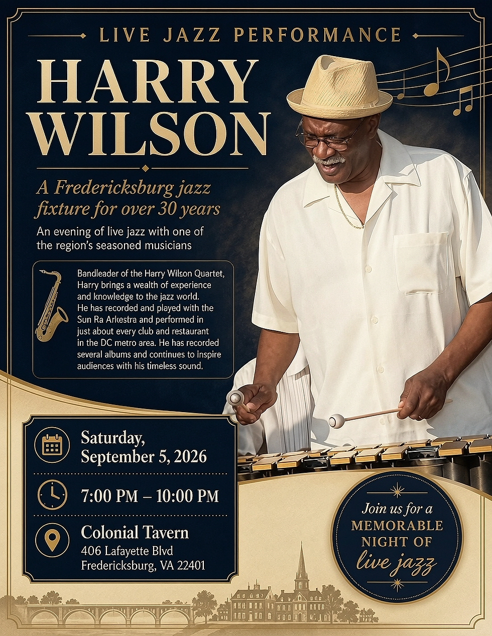 LIVE JAZZ PERFORMANCE: HARRY WILSON