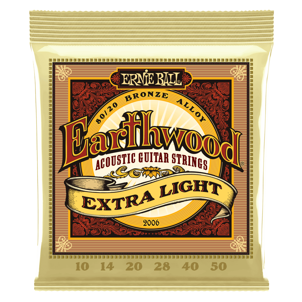 Ernie Ball Earthwound Extra Light Acoustic Guitar Strings 2006