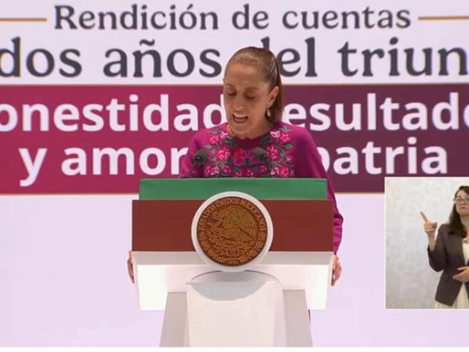 Claudia Sheinbaum presenta su informe tras dos años de gobierno