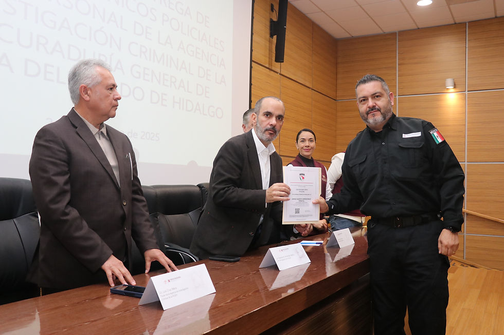 PGJEH obtiene certificado único policial; acredita a 220 agentes