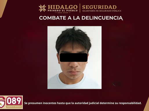 Detienen a sujeto con más de 100 dosis de cristal en Tlahuelilpan