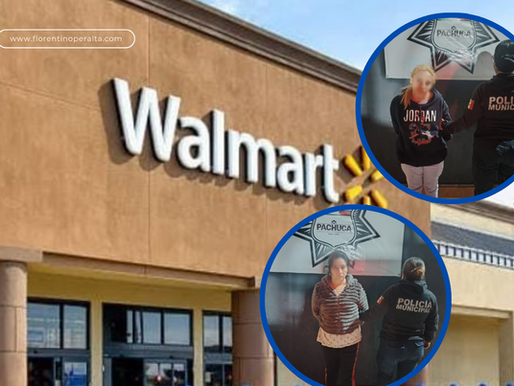 Pachuca: Pretendían salir sin pagar del Walmart con más de 11 mil pesos en mercancía 