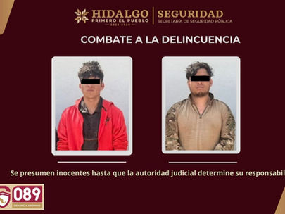 Balacera en Tezontepec activa movilización: detienen a dos hombres armados