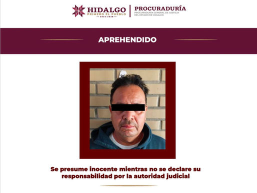 Detienen a presunto feminicida por suceso en San Felipe Orizatlán