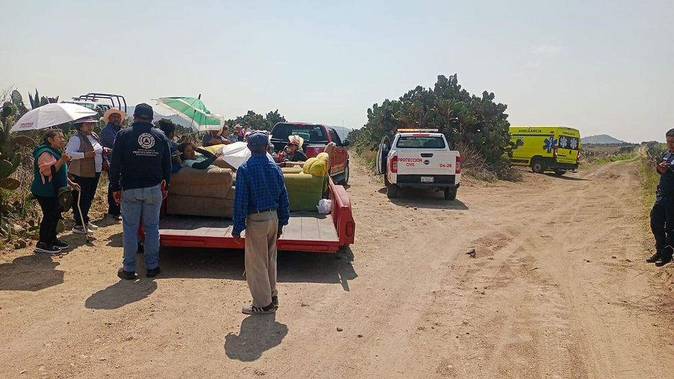 La explosión ocurrió durante una peregrinación en Epazoyucan