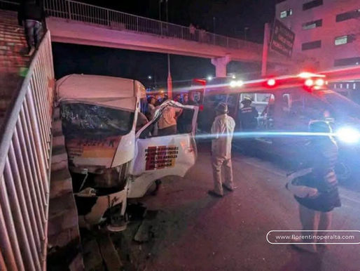 Pachuca: Accidente en el Minero entre combi y unidad de carga deja 9 lesionados