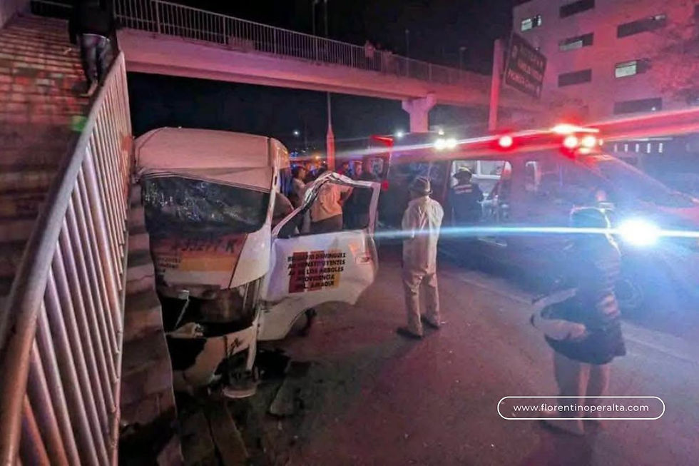 Pachuca: Accidente en el Minero entre combi y unidad de carga deja 9 lesionados 