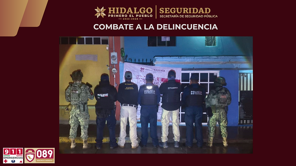 Hidalgo: Desmantelan punto de venta de droga y aseguran más de mil dosis de cristal