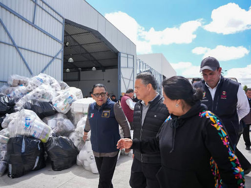 Sobrevuela Rosa Icela Rodríguez localidades afectadas en Hidalgo