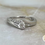 Thumbnail: 18ct White Gold Diamond Solitaire Twist with Diamond Set Shoulders