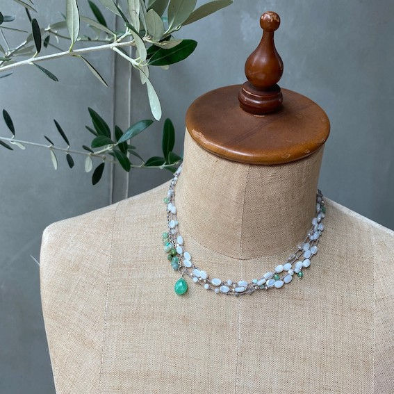 サムネイル： Mother Of Pearl Long Necklace