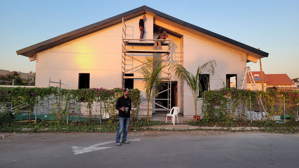 בית פרטי בתהליך בנייה