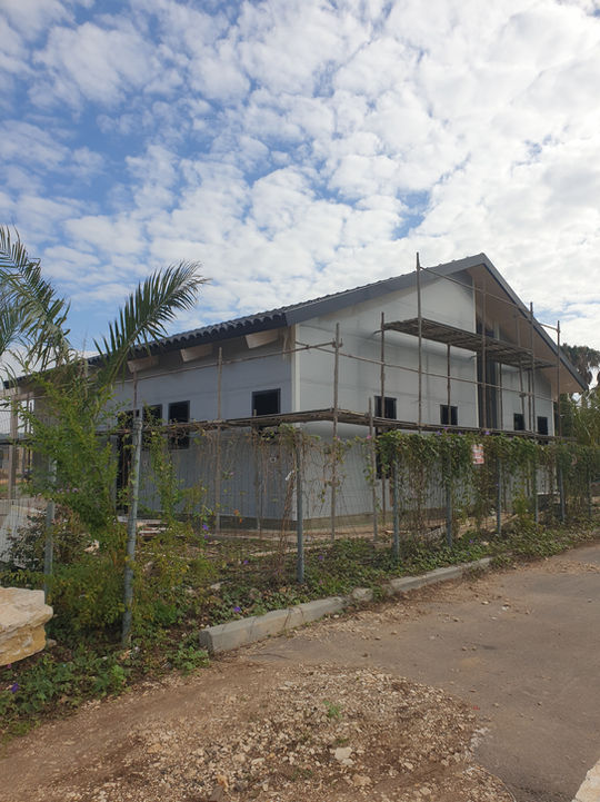 בית פרטי בתהליך בנייה