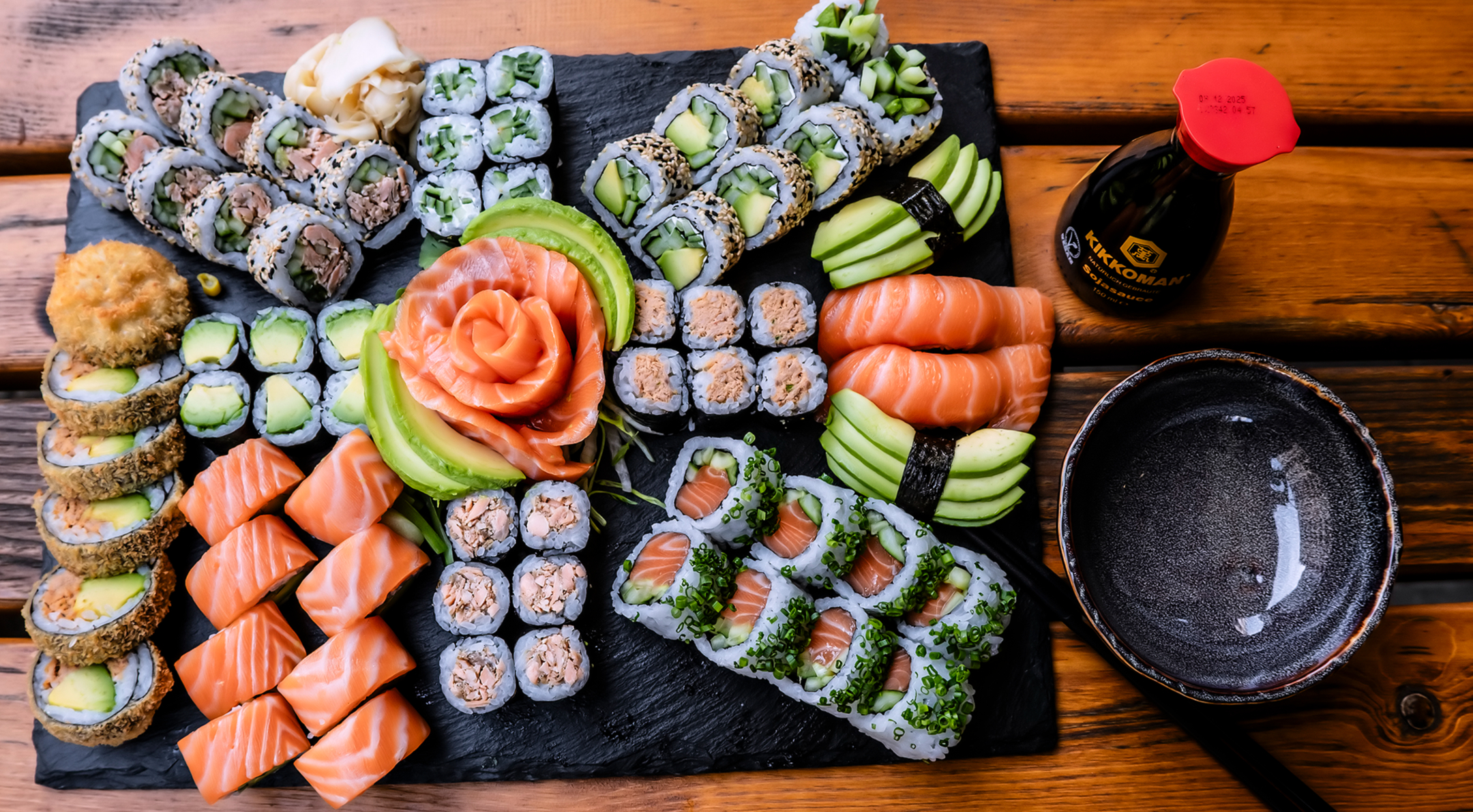 Arranged Food and Objects