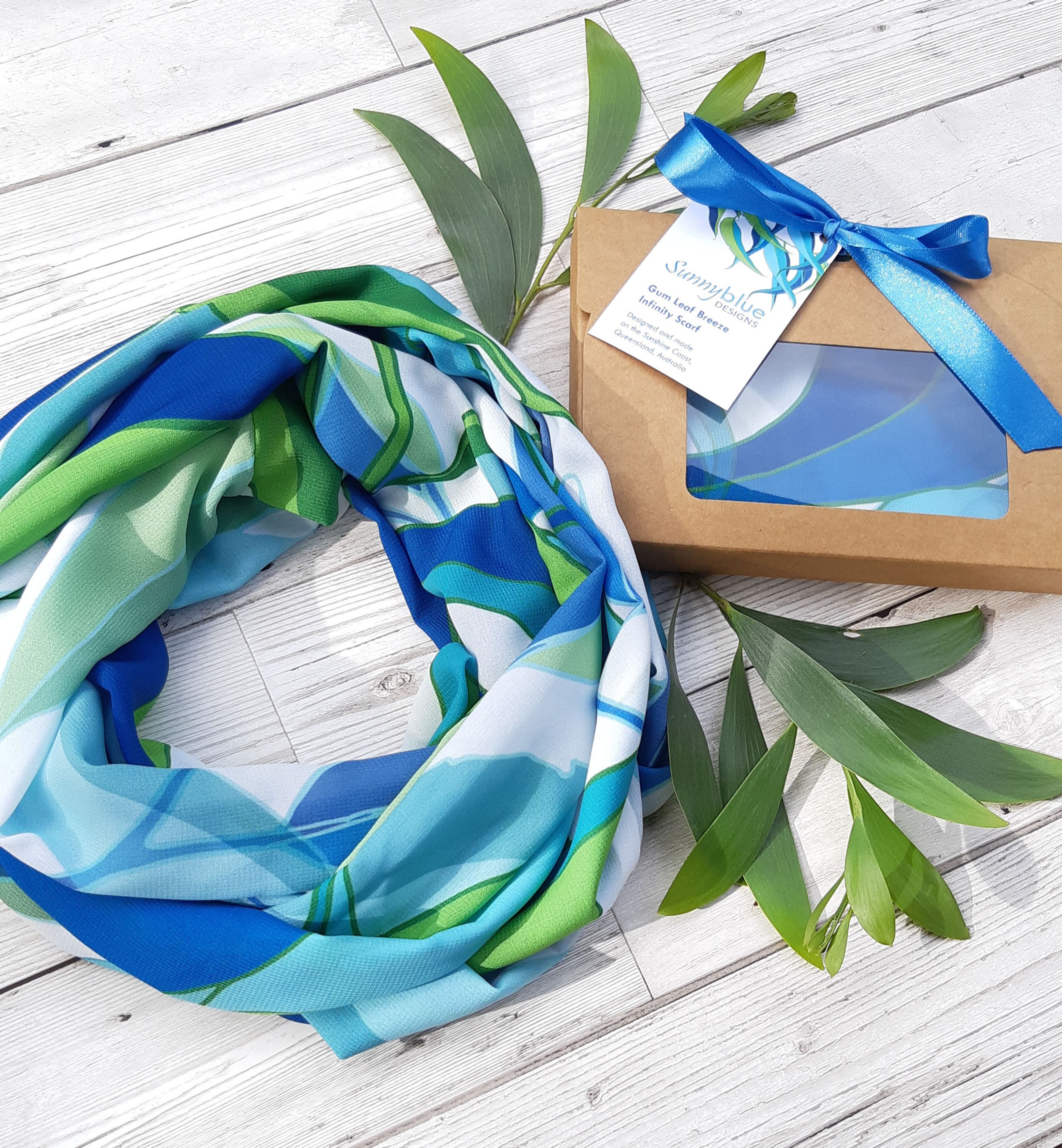 Gum Leaf Breeze Infinity Scarf