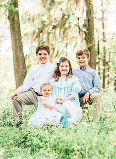 spring photo session of children in Montgomery, al