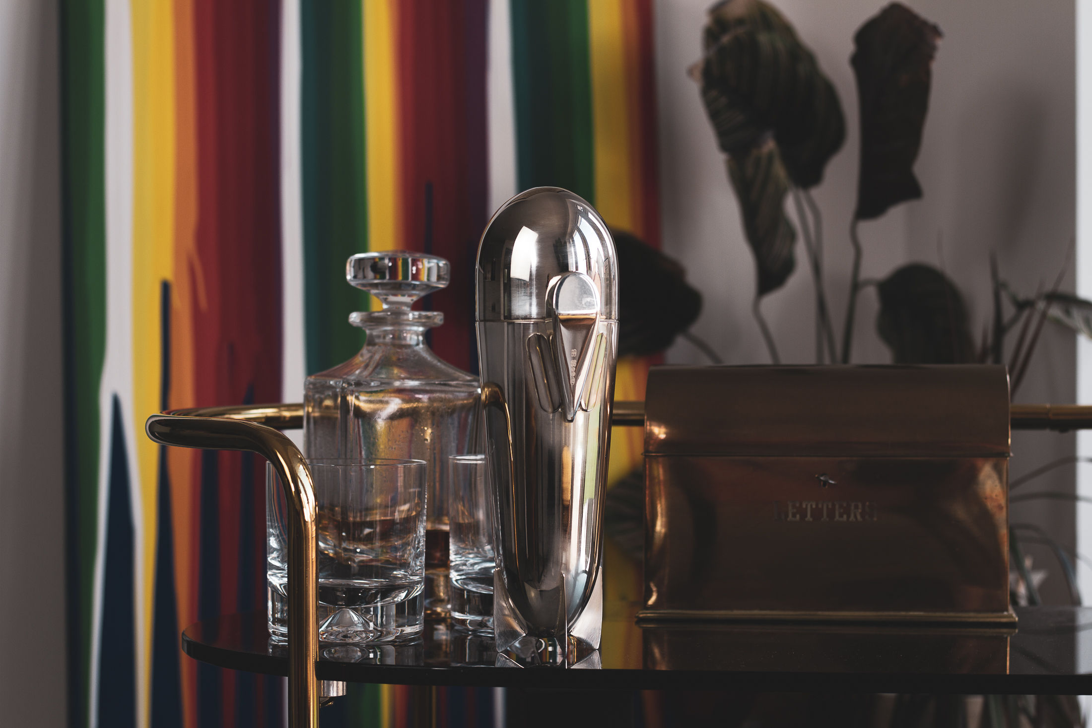 Silver Zeppelin Cocktail Shaker