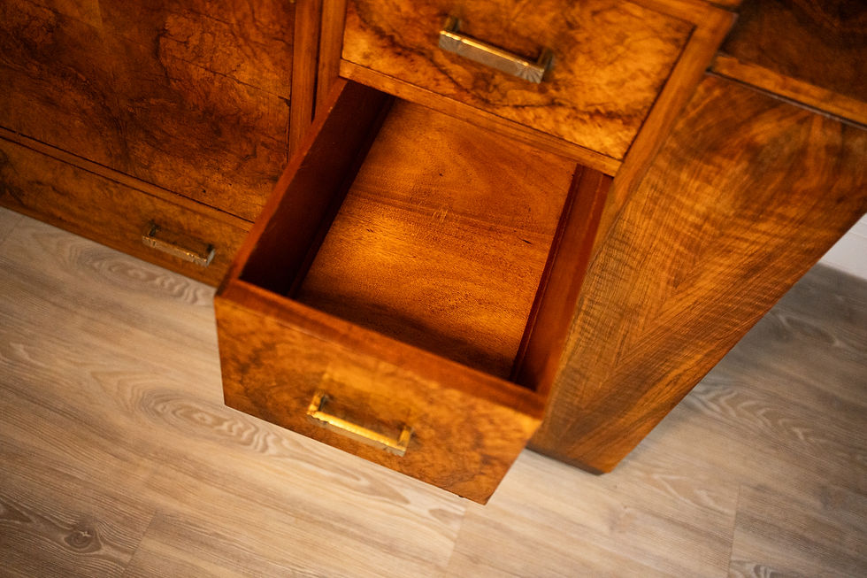 Thumbnail: Art Deco Figured Walnut Sideboard