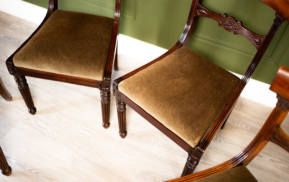 Thumbnail: Set of Four William IV Mahogany Chairs