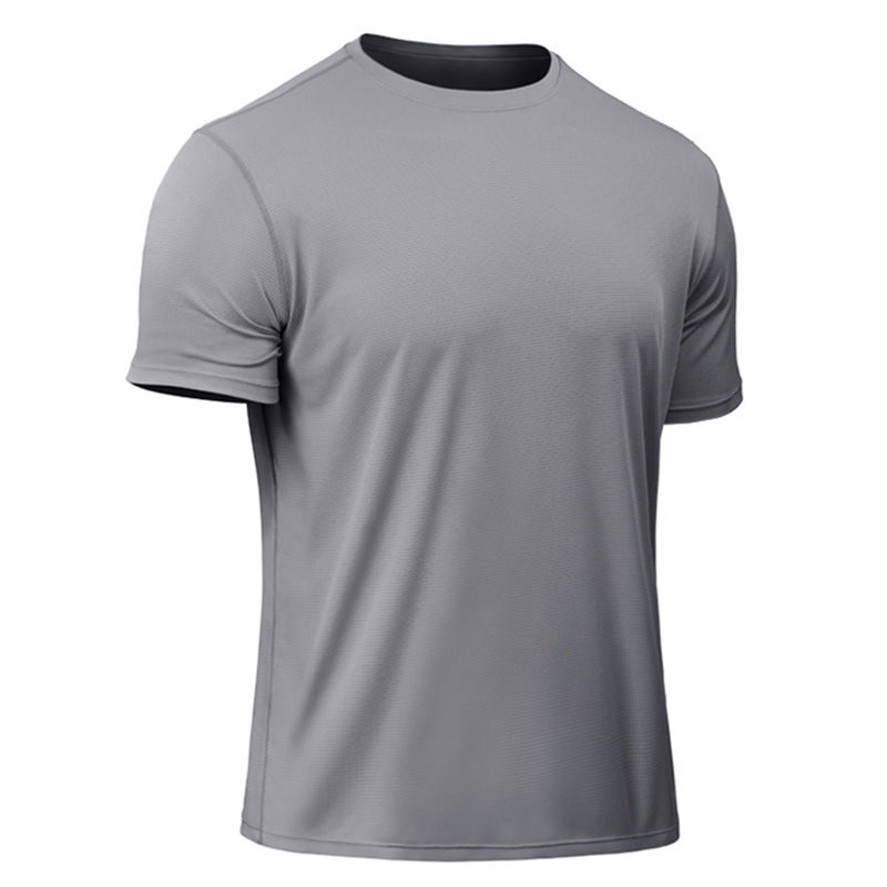 Cheap Wholesale High Quality Blank Grey Training Shirts Dri Fit T Shirts