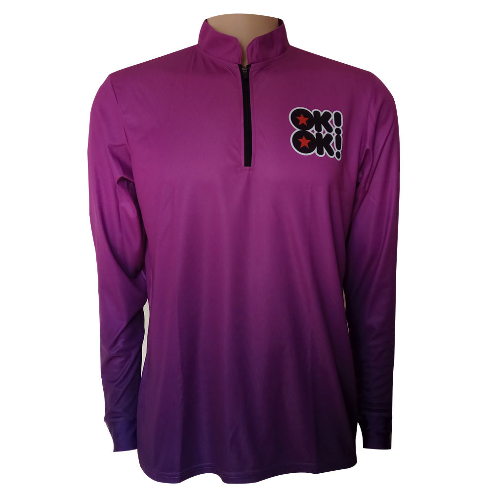 Full Sublimated Long Sleeve Bowling Jerseys Bowling Shirts with Digital Printing