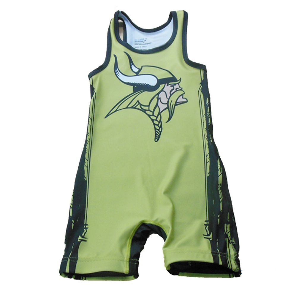 縮圖：Top Quality Men Weightlifting Custom Team Sublimation Wrestling Singlet Cheap
