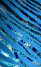 Turquoise Zebra Foil