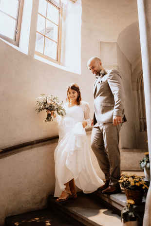 Auszug aus dem Rathaus Luzern zivile Hochzeit