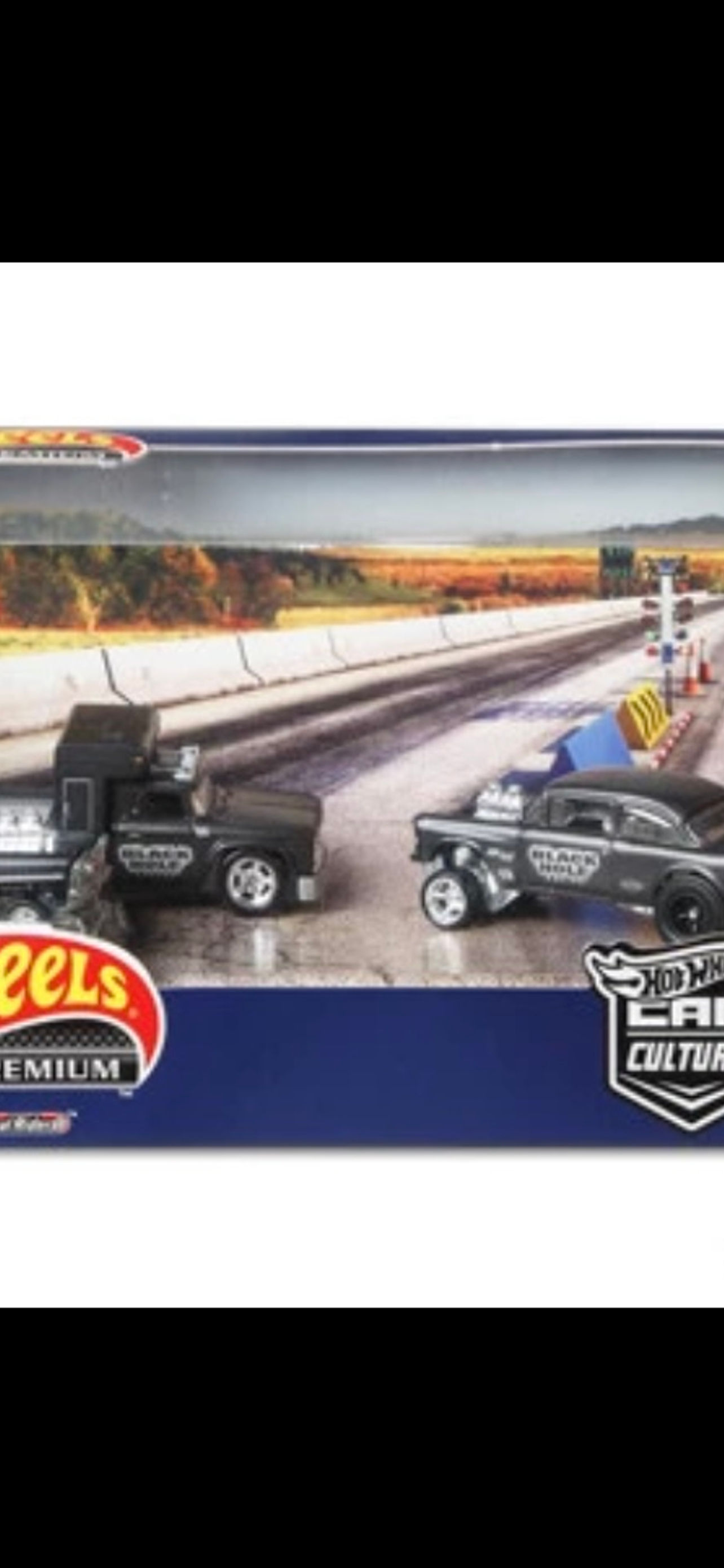 Hot Wheels Premium Black Hole Gasser Box Set Diorama