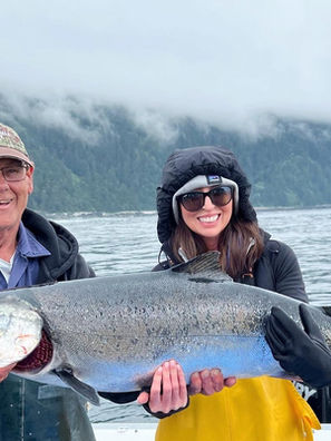 Waterfall Resort, Alaska - Catching King Salmon