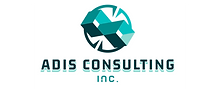 ADIS CONSULTING INC. logo featuring a teal and blue geometric design.