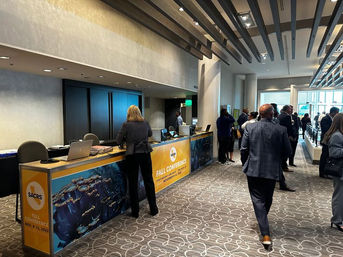 Attendees at the SACRS Fall Conference registration