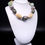 Miniatura: Jade Aquamarine Green Opal Beads Dramatic & Bold Necklace