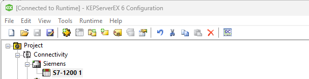 OPC Client Software (Kepware) PLC toevoeging