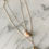 Thumbnail: Layered Gold Shell Necklace 