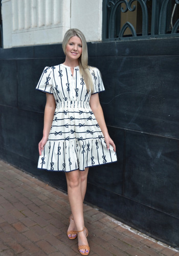 White Ribbon Dress | Birchwood Boutique