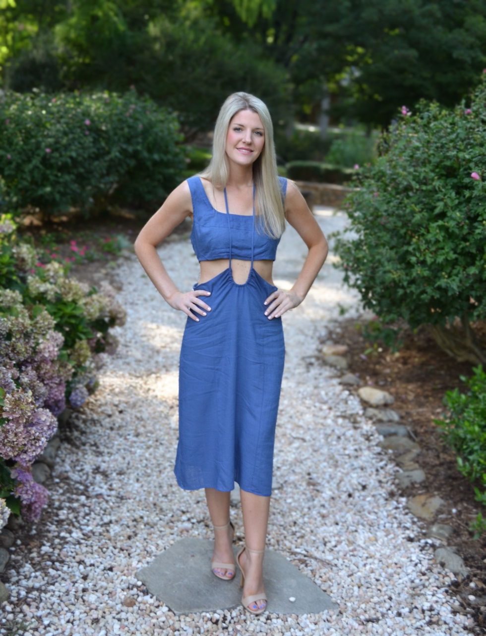 Thumbnail: Summer Blues Cut Out Dress