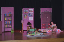 Bastidores Livro Mágico no Férias no Teatro