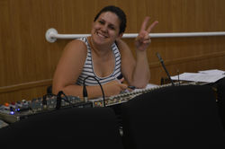 Técnica, a amiga Jéssica Novakoski