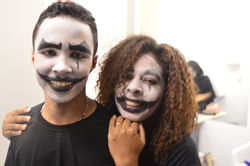 Bruno Brito e Soraia Rocha no camarim
